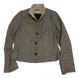 Cassis Tapestry Wool Blend Short Jacket Size 8